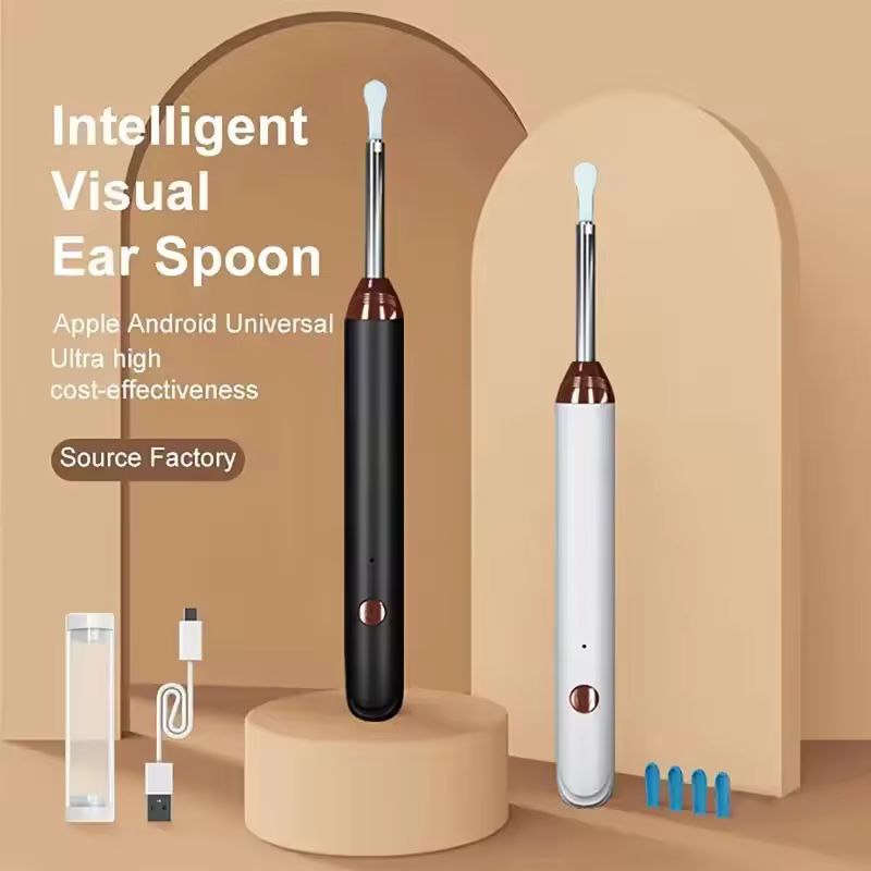 Earwax Cleaner With Camera | Earwax cleaner tool kit with 1080P camera WIFI & LED Light