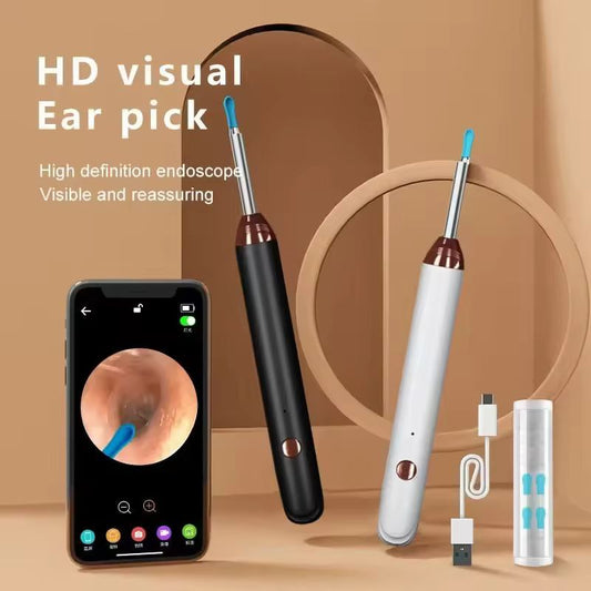 Earwax Cleaner With Camera | Earwax cleaner tool kit with 1080P camera WIFI & LED Light