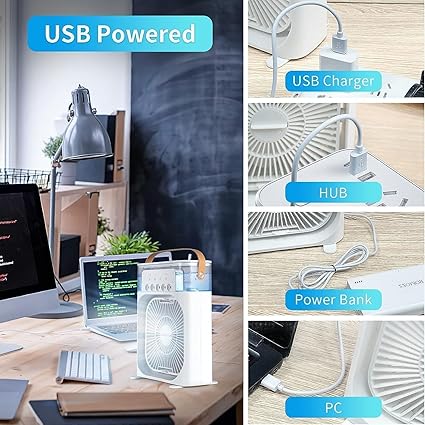 Portable Air Cooler Table fan with humidifier