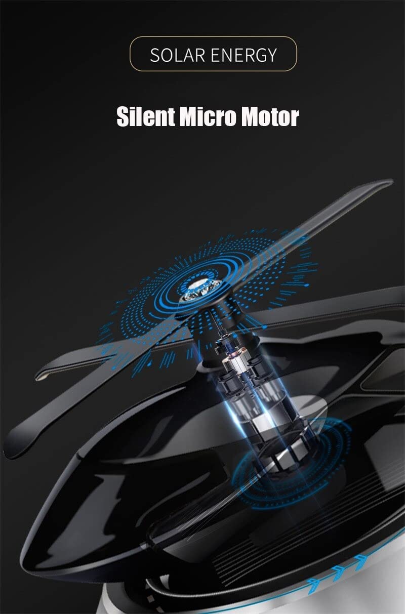 Solar Power Car Dashboard Helicopter Freshener l Car Interior Decoration Accessories
