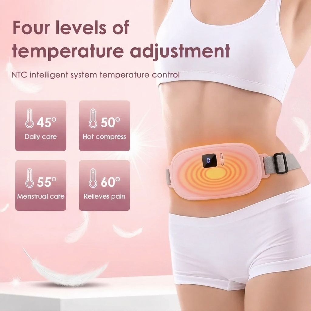 Menstrual Heating Pad – Periods Pain Relief Wrap Belt for Women & Girls