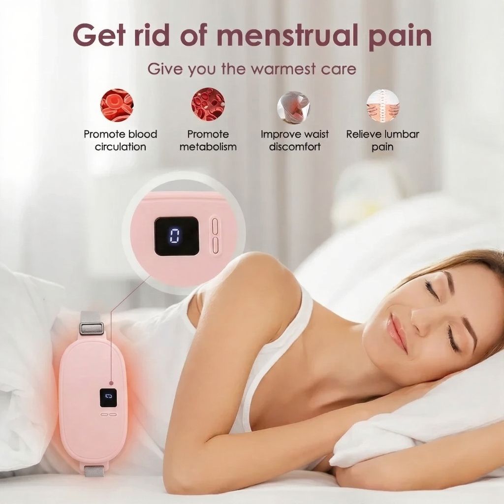 Menstrual Heating Pad – Periods Pain Relief Wrap Belt for Women & Girls